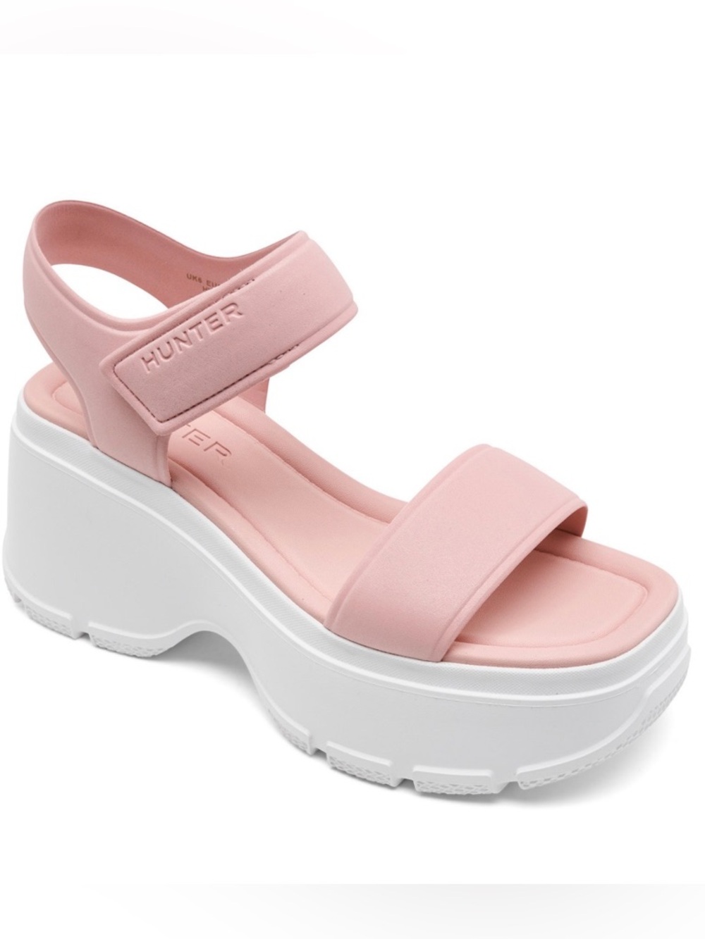 NEW Hunter Pink Platform Sandal - Women's Chunky Strap Heel - Size 11